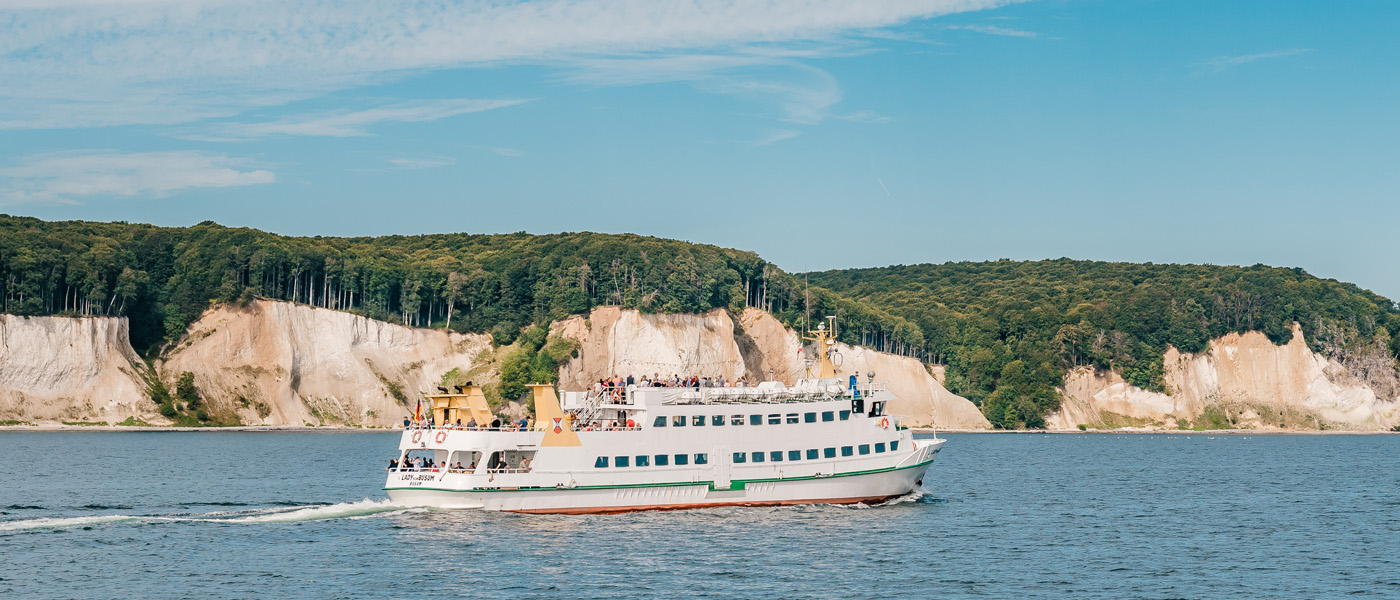 Schifffahrt zu Kreideküste und Königsstuhl