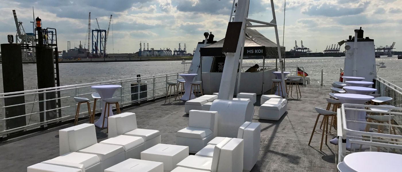 Sonnendeck für Events auf der MS KOI