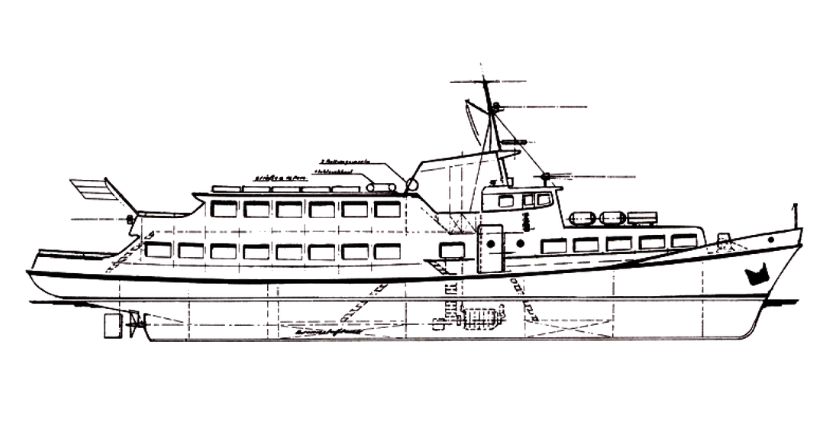 Seitenansicht MS Binz
