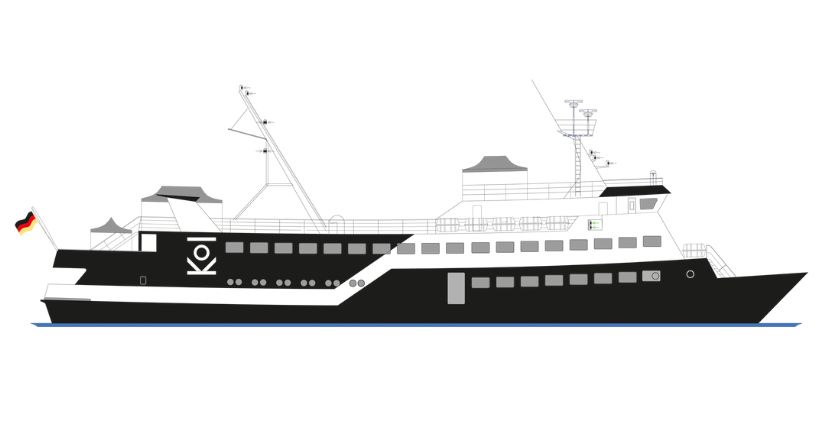 Seitenansicht MS KOI