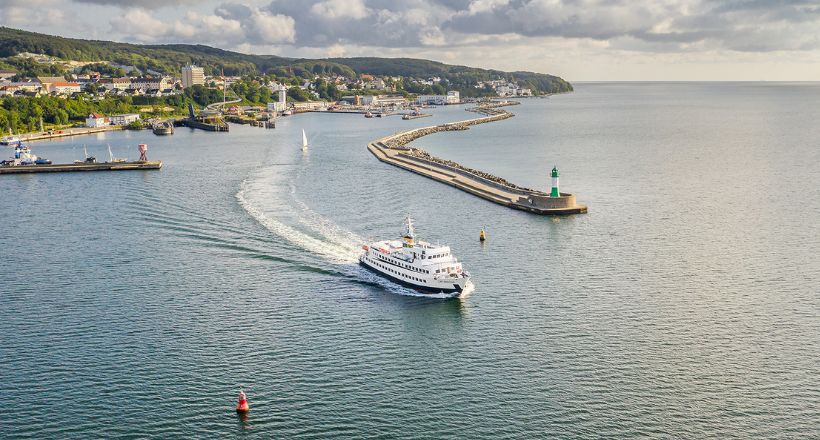 Der Hafen von Sassnitz auf Rügen