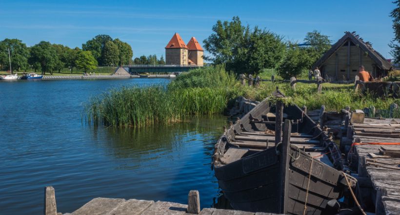Idyllische Insel Wollin an der polnischen Ostsee