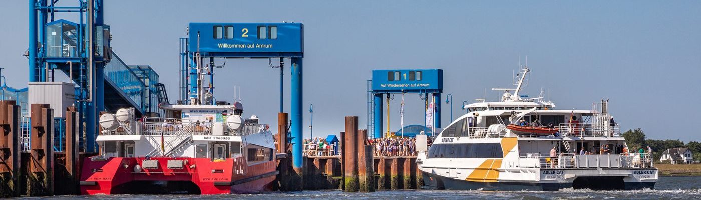 Umstiegsverbindung auf Amrum mit MS Adler Rüm Hart
